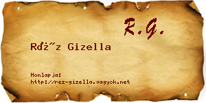 Réz Gizella névjegykártya