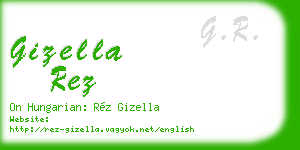 gizella rez business card